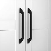 Plantex Cabinet Handle/Kitchen Cabinet Door Handle/Wardrobe/160 mm Cupboard Handle/Door Pull-Push Handle for Home/Office - Pack of 2 (Black)