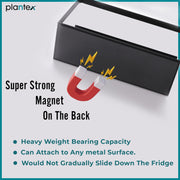 Plantex Magnetic Refrigerator Shelf/Kitchen Organiser Storage Magnetic Spice Shelf For Fridge/Organiser for Refrigerator(Carbon Steel,Black)