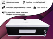 Plantex CCTV/DVR Rack/NVR/CCTV Box/Network Rack/Cabinet/with Lock/Server Rack with Power Socket - 2U - Wall Mount - (Metal) Transparent Glass Door Cabinet Box with keylock