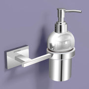 Plantex 304 Grade Stainless Steel wash Basin Handwash Holder and Dispenser for Liquid Soap Bathroom Accessories - Benz (Chrome)