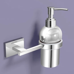 Plantex 304 Grade Stainless Steel wash Basin Handwash Holder and Dispenser for Liquid Soap Bathroom Accessories - Benz (Chrome)