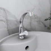 Plantex Pure Brass Pillar Tap for Wash Basin with 360Ãƒâ€šÃ‚Â° Swivel Spout for Sink Tap with Water Saving Aerator with 7 Year Warranty (AQ-1412-Chrome)