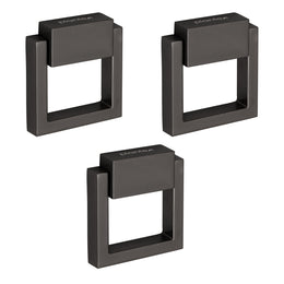 Plantex Drawer Kadi/2 Inch Chest Handle for Drawer/Square Cabinet Kadi/Pull-Push Small Kadi for Home/Office Drawer - Pack of 3 (SH-358, Satin Black)