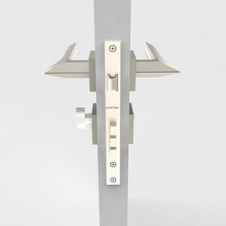 Plantex Triple Security Door Lock for Home/Main Door Lock Set with 3 Years of Warranty/Mortise Lock for Door with Brass Lock Body & Cylinder(7082 - Satin White & Chrome)