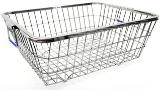 Plantex Stainless-Steel Dish Drainer Basket/Dish Drying Rack/Plate Stand/Bartan Basket (Size-48x37x20cm)