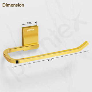 Plantex 304 Grade Stainless Steel Napkin Holder for Wash Basin/Towel Holder for Bathroom/Towel Holder/Towel Ring/Bathroom Accessories - Crystal (PVD Gold)