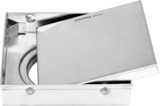 Plantex 304 Grade Stainless Steel Multipurpose Square Shower Floor Drain with Tile Insert Grate (6 x 6 inches) - Matt