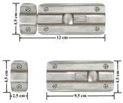 Plantex Premium Heavy Duty Door Stopper/Door Lock Latch for Home and Office Doors - Pack of 6 (Matt Finish)