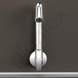 Plantex Sink Tap for Kitchen Basin with Water-Efficient Tap Aerator/Brass Spindle Kitchen Sink Tap with Wall Flange with Teflon Tape/Wash Basin Tap-(SMR-1267-Chrome)