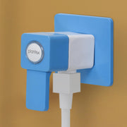 Plantex Ptmt Es-114 Single Way Angle Valve With Plastic Wall Flange And Teflon Tape For Bathroom| Washing Machine| Uncoated Garden Tap (Blue & White)