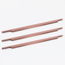 Plantex Profile Handle for Kitchen Cabinet/30 Inch Alluminium Drawer Profile Handle/Wardrobe Pull Handle for Home/Office/Hotel - Pack of 3 (Rose Gold)