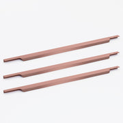 Plantex Profile Handle for Kitchen Cabinet/34 Inch Alluminium Drawer Profile Handle/Wardrobe Pull Handle for Home/Office/Hotel - Pack of 3 (Rose Gold)