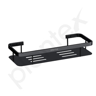 Plantex 304 Stainless Steel Bathroom Shelf/Wall Mounted Shelf for Bathroom/Kitchen Wall Shelf/Washroom Accessories Set- Pack of 2 (15X5 Inches-Black Finish)