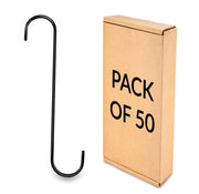 Plantex Heavy Duty 10 inch Multipurpose S Hook/Extention Hook for Hanging Plant/Tree Branch/Bird Feeder/Pots and Pans Closet Garden Pergola Indoor/Outdoor â€“ (Pack of 50)