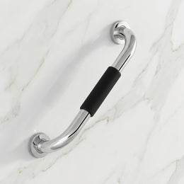 Plantex High Grade Stainless Steel Grab Bar for Toilet with Grip/14-inch Anti-Slip Handle for Bathroom Support - Pack of 1 (Chrome)