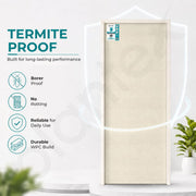 Plantex WPC Doors for Home (25 mm - Thickness)/Waterproof Bathroom Door/2.25x6.5 Feet Wooden Finished Door for Office/Balcony/Kitchen, Density-550 (27x78 inch)