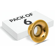 Plantex Drawer Knobs/Round Knobs for Drawer/Pull-Push Knob for Home/Office Drawers- Pack of 6 (Gold)