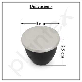 Plantex Knobs for Drawer/Drawer Knobs/Knobs for Cabinets/Pull-Push Knobs for Kitchen/Bedroom Drawer - Pack of 1 (Satin Black)
