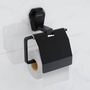 Plantex Toilet Paper Holder for Bathroom/304 Grade Stainless Steel Tissue Paper Roll Holder/Bathroom Accessories - Pack of 1 (PMB-2410, Z-Black)