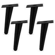 Plantex Heavy Duty Stainless Steel 6 inch Sofa Leg/Bed Furniture Leg Pair for Home/Furniture Sofa Legs for Table/Sofa Support Legs/Sofa Furniture Leg (Black Finish) Set of 4 Pcs