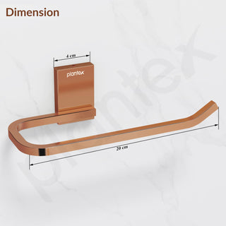 Plantex 304 Grade Stainless Steel Napkin Holder for Wash Basin/Towel Holder for Bathroom/Towel Holder/Towel Ring/Bathroom Accessories - Crystal (PVD Rose Gold)