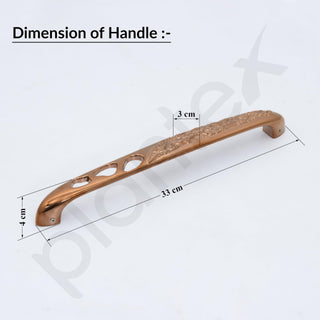 Plantex Heavy Duty Door Handle for Main Door/13-inches Main Door Handle/Pull Push Handle for Home/Hotel/Office - Pack of 1 (311-PVD Rose Gold Finish) - 3 Years Warranty