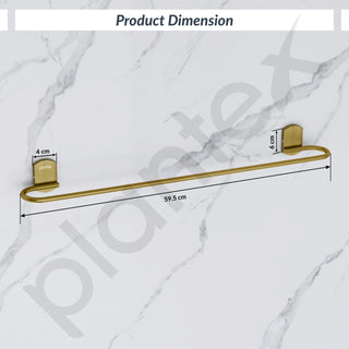 Plantex 304 Grade Stainless Steel 24 inch Towel Rod/Towel Bar/Towel Hanger for Bathroom/Bathroom Accessories - Parv (Brass Antique)
