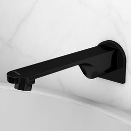 Plantex Pure Brass Bath Tub Spout/Single Lever Spout/High Flow Tap for Bathroom/Kitchen  â€“ (Black)