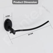 Plantex 304 Grade Stainless Steel Napkin Ring/Towel Ring/Napkin Holder/Towel Hanger/Bathroom Accessories-Powder Coated(Black)