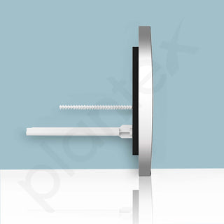 Plantex Flush Plate/Dual Flush Plate for Toilet/Mechanical Dual-Flush Faceplate/Water-Saving Technology – Pack of 1 (Chrome)