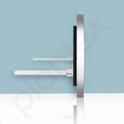 Plantex Flush Plate/Dual Flush Plate for Toilet/Mechanical Dual-Flush Faceplate/Water-Saving Technology â€“ Pack of 1 (Chrome)