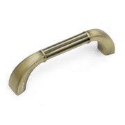 Plantex Cabinet Handle/96mm Handle for Drawer/Wardrobe/Kitchen Handle/Pull-Push Handle for Home/Office - Pack of 1 (Brass Antique)