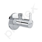 Plantex Pure Brass FLO-805 Angle Valve for Bathroom with Brass Wall Flange & Teflon Tape/Angular Stop Cock for Wash basin/Health Faucet- [Pack of 4 -Chrome]