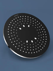 Plantex ABS Round Shower Head for Bathroom/Adjustable Head shower/360Ã‚Â° Rotatable Rain Shower Head for Bathroom/Pressurized Shower Head/Showers for bathroom-Chrome & Matte Black