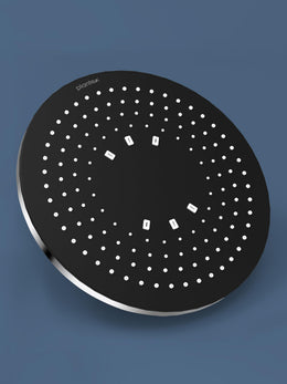 Plantex ABS Round Shower Head for Bathroom/Adjustable Head shower/360Ã‚Â° Rotatable Rain Shower Head for Bathroom/Pressurized Shower Head/Showers for bathroom-Chrome & Matte Black