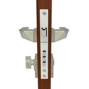 Plantex Mortise Door Lock for Main Door with 3 Computerised Keys/Door Handle Lock for Bedroom, Durable Brass Build/ 3 Years of Warranty (7095 - Satin White)