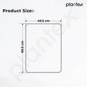 Plantex Aluminium Frame Mirror for Wall/Rectangle Wall Mount Mirror for Bedroom/Dressing Room/Living Room/Entryway - (20x28 Inch-Black)