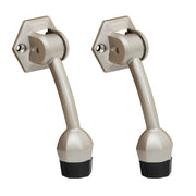 Plantex Door Stopper for Main Door/5-Inch Stopper with Rubber Grip/Stoppers for Wooden Door/Stops for Door â€“ Pack of 2 (Satin)