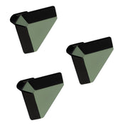 Plantex Knobs for Drawer/Drawer Knobs/Triangle Knob for Cabinets/Drawer Handle/Pull-Push Knob for Kitchen/Bedroom Drawers - Pack of 3 (SH-431, DC-Black & Green)