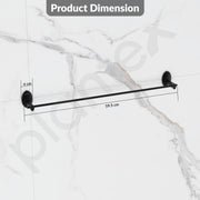 Plantex 304 Grade Stainless Steel 24 inch Single Towel Rod/Towel Holder for Bathroom/Towel Bar/Hanger/Stand/Bathroom Accessories - Oreva (Black)