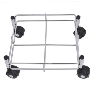 plantex Stainless Steel Standard Oil Container Trolley/Dabba Trolly - Easy to Move - Wheel Trolley