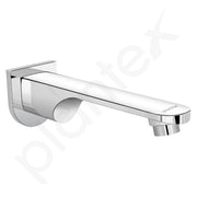 Plantex Pure Brass Bath Tub Spout with Wall Flange/High Flow Spout for Bathroom-(Chrome)