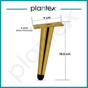 Plantex Heavy Duty Stainless Steel 6 inch Sofa Leg/Bed Furniture Leg Pair for Home/Furniture Sofa Legs for Table/Sofa Support Legs/Sofa Furniture Leg (Gold) Set of 4 Pcs