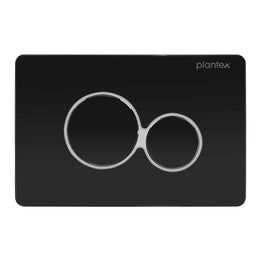 Plantex Flush -Plate/Push Plate for Toilet/Mechanical Dual-Flush Plate/Water Saving Technology - Pack of 1 (4511, Black)