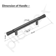Plantex 14 Inch Main Door Handle/Pull Push Door Handle for Home/3 Years Warranty Pack of 1 (122 - Grey Glossy)