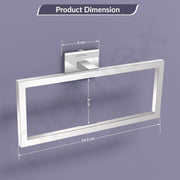 Plantex 304 Grade Stainless Steel Compact Napkin Holder for Wash Basin/Hand Towel Hanger/Napkin Holder/Bathroom Accessories - Benz (Chrome)