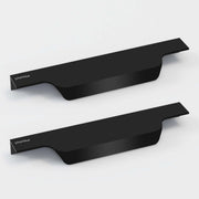 Plantex Profile Handle for Kitchen Cabinet/6 Inch Alluminium Drawer Profile Handle/Wardrobe Pull Handle for Home/Office/Hotel - Pack of 2 (Black)
