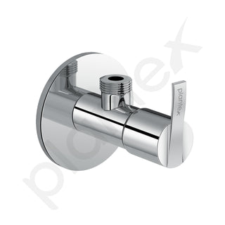 Plantex Pure Brass Angle Valve for Bathroom with Brass Wall Flange and Teflon Tape/Angle Cocke for Bathroom-7 Year Warranty by Plantex [AQ-1405-Mirror Chrome]
