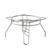 Plantex Heavy Stainless Steel Plant Pot Stand - Planter Stand - Matka Stand Chrome Plated