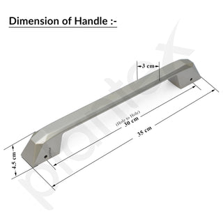 Plantex Door Handle/Main Door Handle/14 Inch Pull-Push Handle for Home/Office/Hotel - Pack of 1 (SH-351, Satin White)